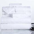 Daphnes Dinnette Ribbed 100 Percent Cotton Towel Set White - 10 Piece DA3242761